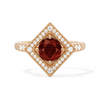 Diamond Shape Halo Round
