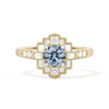 Square Deco with Round Brilliant Cut