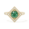 Diamond Shape Halo Round