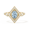 Diamond Shape Halo Oval