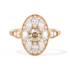 Round with Feather Marquise