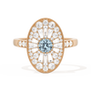 Oval Ballerina Round Center 0.35 ctw