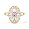 Oval Ballerina Round Center 0.35 ctw