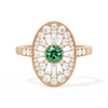 Oval Ballerina Round Center 0.35 ctw