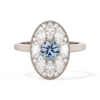 Round with Feather Marquise