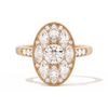 Round with Feather Marquise