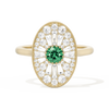 Oval Ballerina Round Center 0.35 ctw