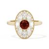 Round with Feather Marquise
