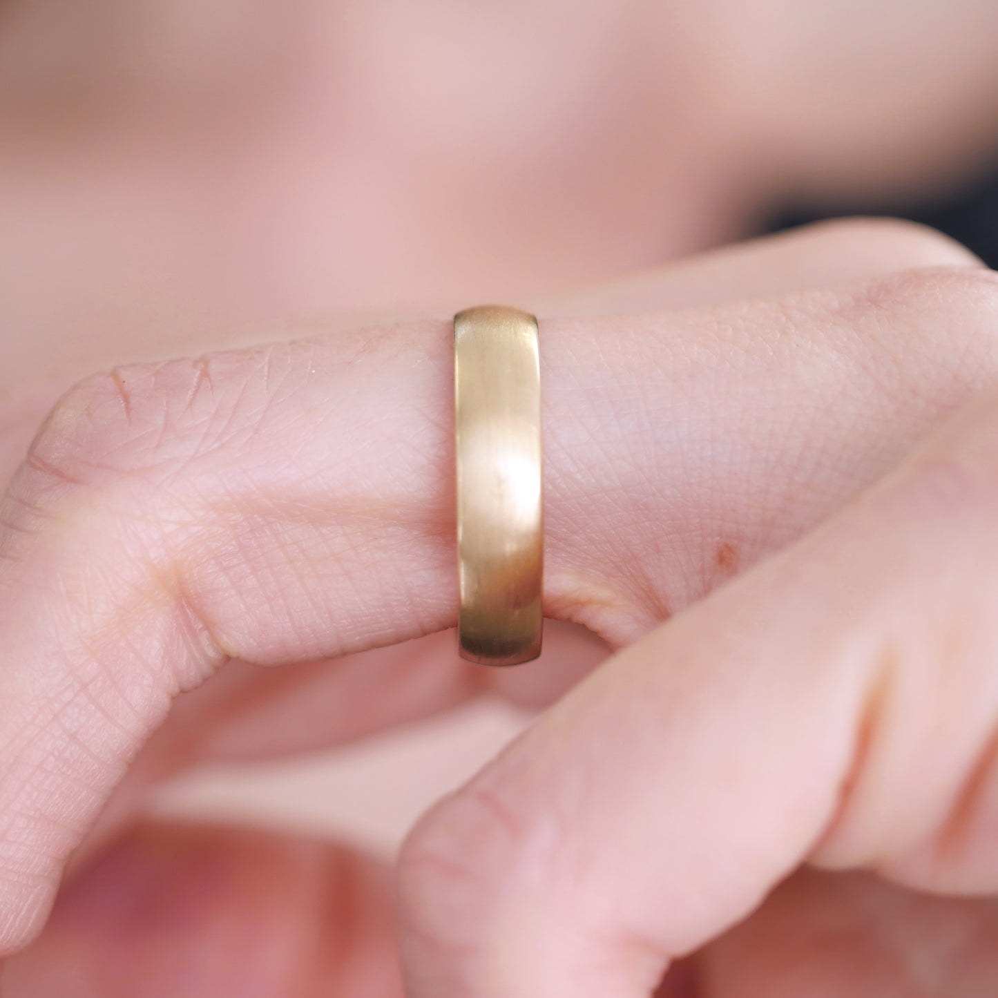 5mm Satin Wedding Band Ring