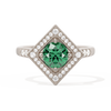 Diamond Shape Halo Round