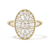 Oval Ballerina Round Center 0.35 ctw