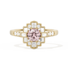 Square Deco with Round Brilliant Cut