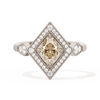 Diamond Shape Halo Oval