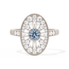 Oval Ballerina Round Center 0.35 ctw