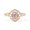 Square Deco with Round Brilliant Cut