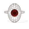 Oval Ballerina Round Center 1.00 ctw.