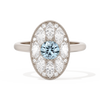 Round with Feather Marquise