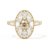 Round with Feather Marquise