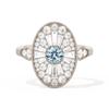 Oval Ballerina Round Center 0.35 ctw