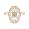 Oval Ballerina Round Center 0.35 ctw