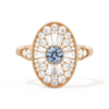 Oval Ballerina Round Center 0.35 ctw