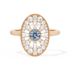 Oval Ballerina Round Center 0.35 ctw