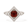 Diamond Shape Halo Round