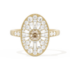 Oval Ballerina Round Center 0.35 ctw