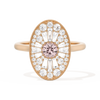 Oval Ballerina Round Center 0.35 ctw