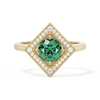 Diamond Shape Halo Round