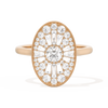 Oval Ballerina Round Center 0.35 ctw