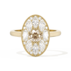Round with Feather Marquise