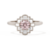 Square Deco with Round Brilliant Cut