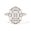 Rectangular Deco with 8x6 Emerald Cut