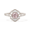 Square Deco with Round Brilliant Cut