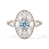 Round with Feather Marquise