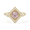 Diamond Shape Halo Round