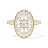 Oval Ballerina Round Center 0.35 ctw
