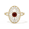 Oval Ballerina Round Center 0.35 ctw