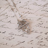 Antique Diamond Bow Pendant Necklace