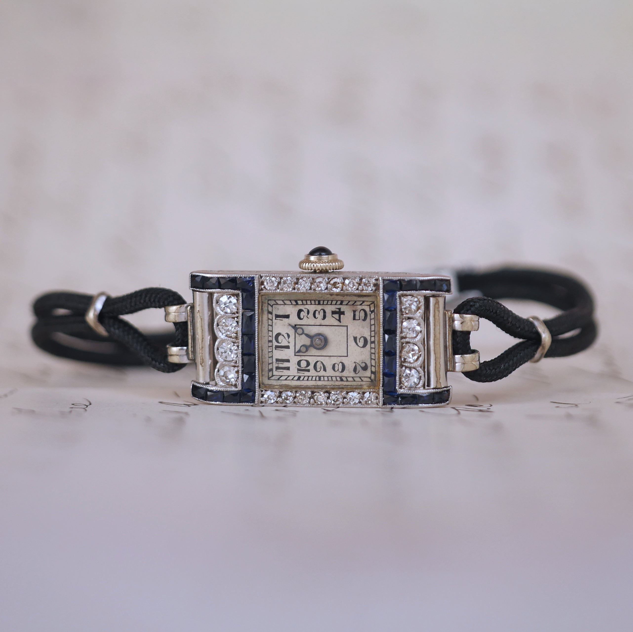 Antique Diamond and Sapphire Watch