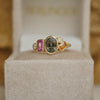 Custom Sapphire Cluster Ring