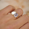 Custom Tanzanite Toi et Moi Ring