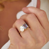 Custom Tanzanite Toi et Moi Ring