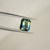 3.02 ctw Emerald Cut Parti Sapphire