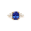Custom Cushion Garden Diamond Mosaic Ring