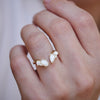 Luxe Oval Mosaic Cuff Ring