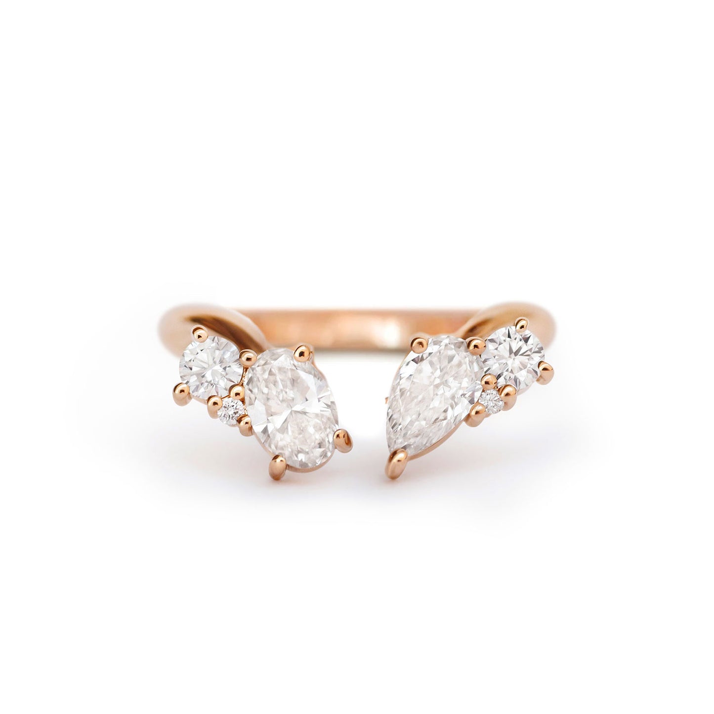 Luxe Oval Mosaic Cuff Ring