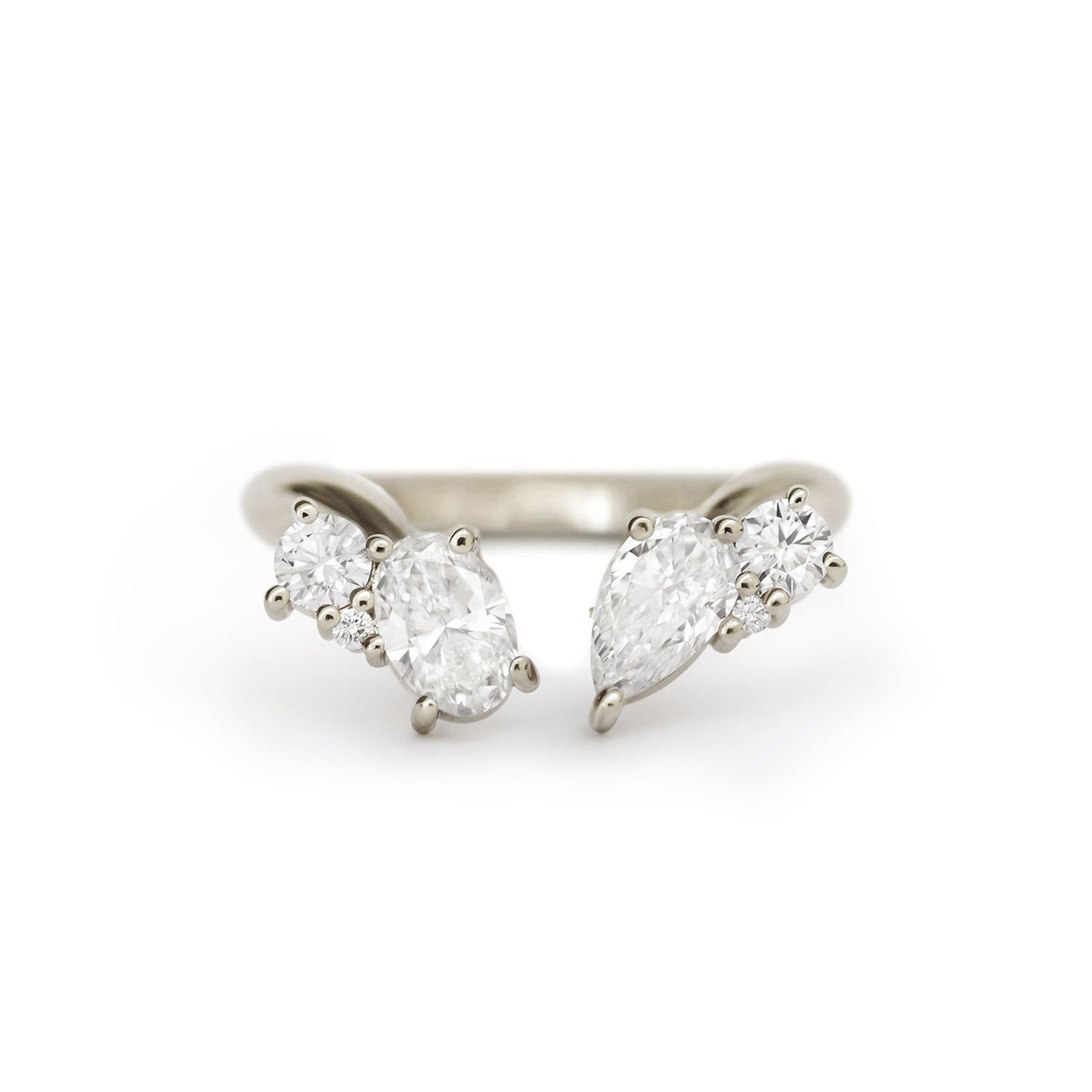 Luxe Oval Mosaic Cuff Ring
