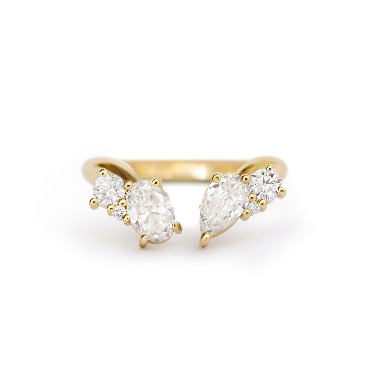 Luxe Oval Mosaic Cuff Ring